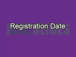 Registration Date