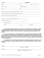 Field Home  Holy Comforter Application for Longterm Admission Page  of   Catherine Street