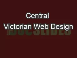 Central Victorian Web Design