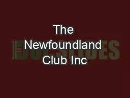 The Newfoundland Club Inc