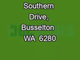 Southern Drive, Busselton  WA  6280