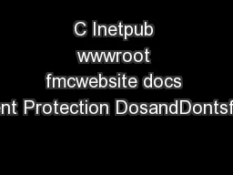 C Inetpub wwwroot fmcwebsite docs Client Protection DosandDontsfinal