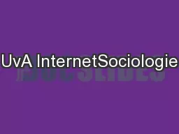 UvA InternetSociologie