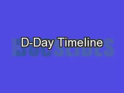 D-Day Timeline