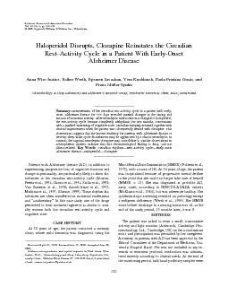 HaloperidolDisrupts,ClozapineReinstatestheCircadianRest