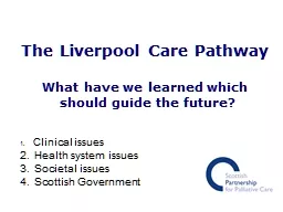 The Liverpool Care Pathway