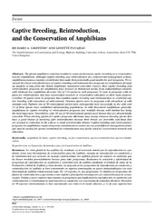 CaptiveBreeding,Reintroduction,andtheConservationofAmphibiansRICHARDA.