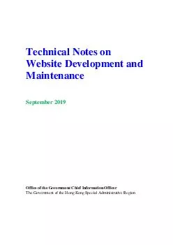    Technical Notes on Website Development and Maintenance 