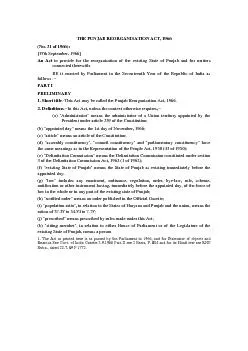 (No. 31 of 1966)[18th September, 1966]  An Act to provide for the reor