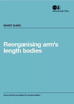 Reorganising arm’s length bodiesSHORT GUIDE