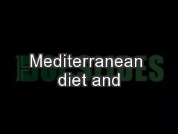 Mediterranean diet and