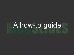 A how-to guide