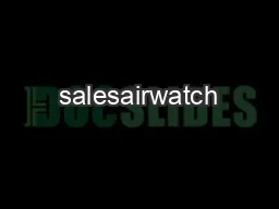 salesairwatch