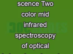  Journal of Lumine scence Two color mid infrared spectroscopy of optical lydoped semi conduc..