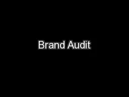 Brand Audit