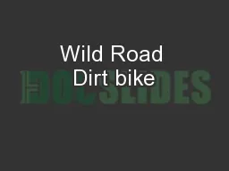 Wild Road Dirt bike
