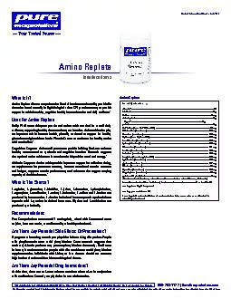 Amino Replete offers a comprehensive blend of free form amino acids, p