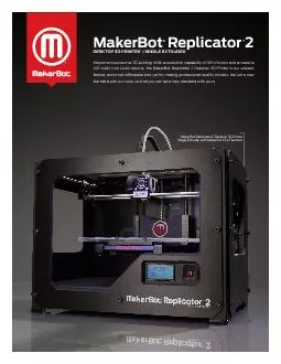 MakerBotReplicatorDESKTOP 3D XT