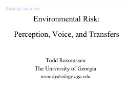 Environmental Risk: