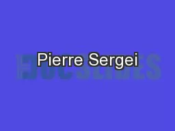 Pierre Sergei