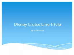 Disney Cruise Line Trivia