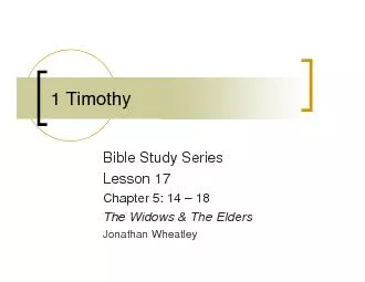 Bible Study SeriesLesson 17Chapter 5: 14 