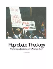 Reprobate TheologyThe homosexual seduction of the American churchby Sc