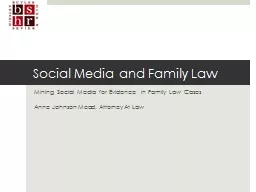 Social Media and Family Law