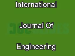 Research Inventy: International Journal Of Engineering And Science
...