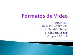 Formatos de Video