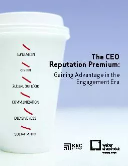 The CEO Reputation Premium