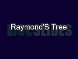 Raymond'S Tree