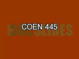 COEN 445