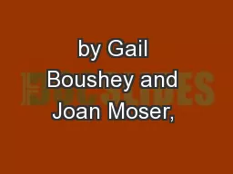 by Gail Boushey and Joan Moser, 