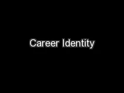 Career Identity