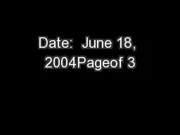 Date:  June 18, 2004Pageof 3