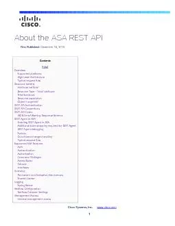 the ASA REST API
