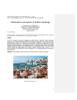 African Journal of Hospitality, Tourism and Leisure Vol. 4 (1)