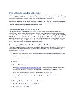 APEX 4.0 Web Services Evaluation Guide