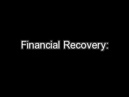 Financial Recovery:
