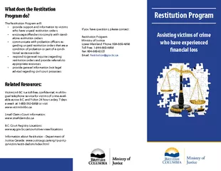 Restitution ProgramWhat does the Restitution Program do?     The Resti