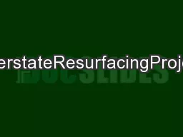 InterstateResurfacingProject