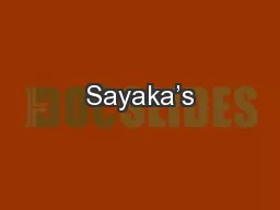Sayaka’s
