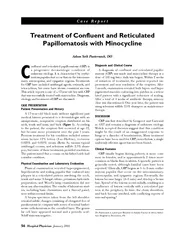 onfluent and reticulated papillomatosis (CRP) isa progressive dermatol