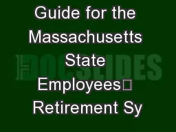 Benet Guide for the Massachusetts State Employees’ Retirement Sy