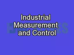 Industrial Measurement and Control