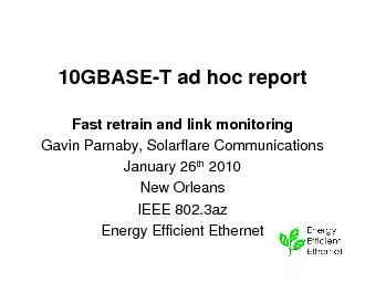 IEEE 802.3az January 2010Slide 3