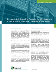 Revamped Onboarding Process for Life InsurersCan Cut Costs, Improve Cu