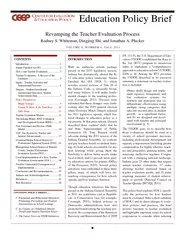 Revamping the Teacher Evaluation Process