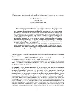MaximumlikelihoodestimationofmeanrevertingprocessesJoseCarlosGarcaF